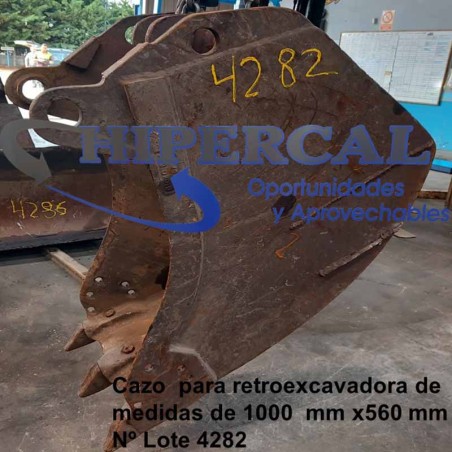 CAZO  PARA RETROEXCAVADORA DE MEDIDAS DE 1000  MM X560 MM