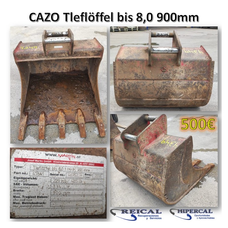 CAZO Tleflöffel bis 8,0 900mm