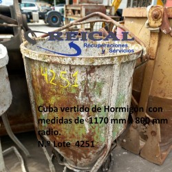 CUBA VERTIDO DE HORMIGÓN...