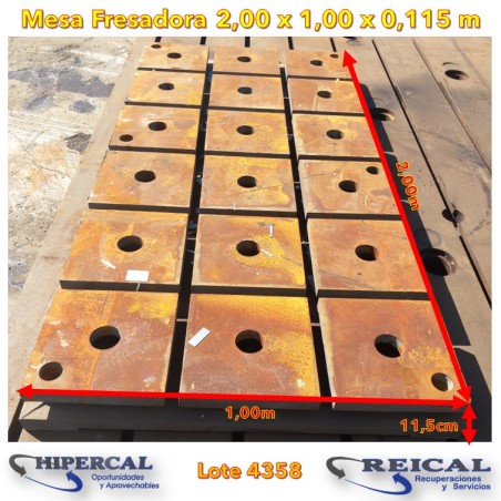 MESA FRESADORA 2000x1000x115mm