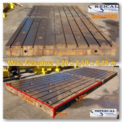 MESA FRESADORA 3,20x2,50x0,25m