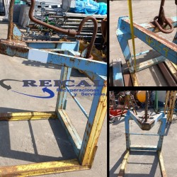 PINZA  PORTA PALET DE OBRA ja de 870 mm pala de 980 x 970 mmx 1230 mm  alto