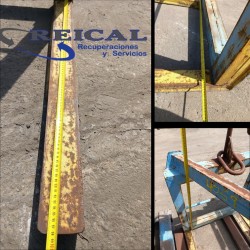 PINZA  PORTA PALET DE OBRA ja de 870 mm pala de 980 x 970 mmx 1230 mm  alto