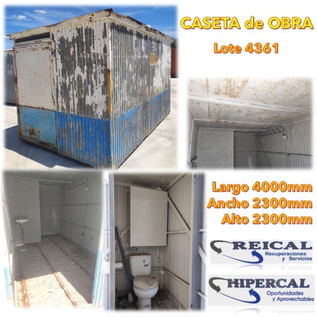 CASETA DE OBRA 4000x2300x2300mm