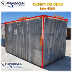 CASETA DE OBRA 4000x2300x2300mm