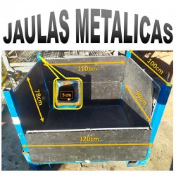 JAULA METALICA 120x100x80cm...