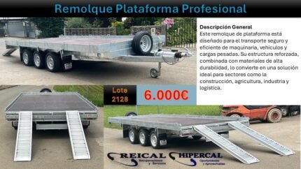 remolque plataforma profesional