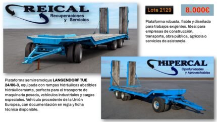 plataforma semirremolque langendorf tue 24/80 3