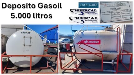 depósito de gasóleo 5.000 litros con surtidor